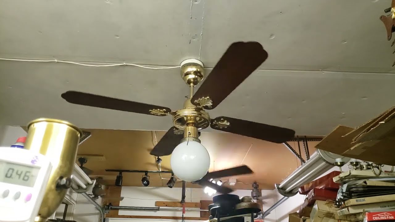 SMC (Shell Manufacturing Co) 24k Gold Plated "Laguna" Ceiling Fan model