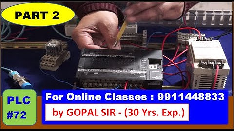 PLC TRAINING- OMRON WIRING - INPUT/OUTPUT/ SOURCE / SINK PRACTICAL | PART 2 | IN HINDI | P72