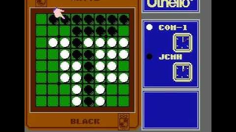 Othello (USA) [Mode: Black; Level: 1; Limit: 20 min.] - NES