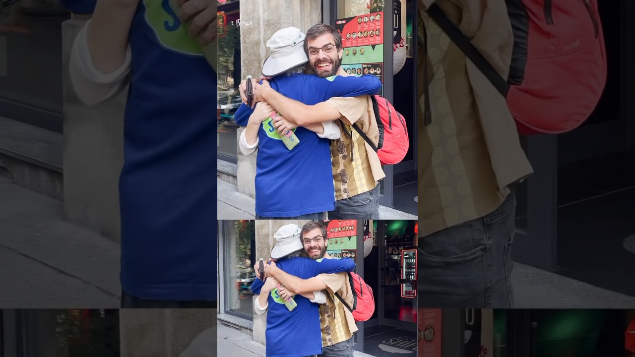 A Surprised (& Excited) Couple Bump into Sadhguru in Milano