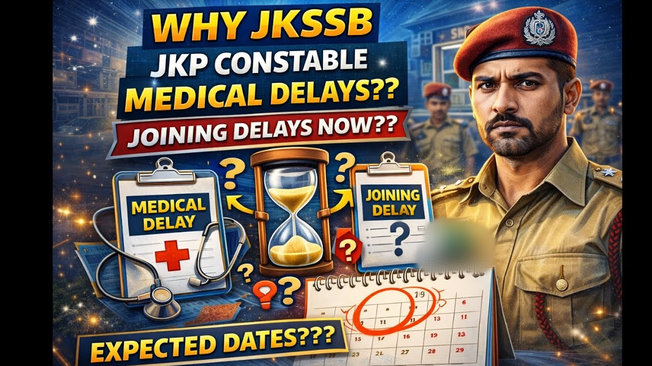 Big update: JKP Constable latest Medical and joining update 