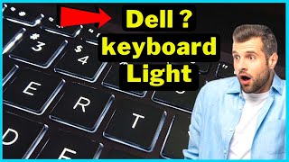 how to turn on keyboard backlight on dell || enable keyboard light