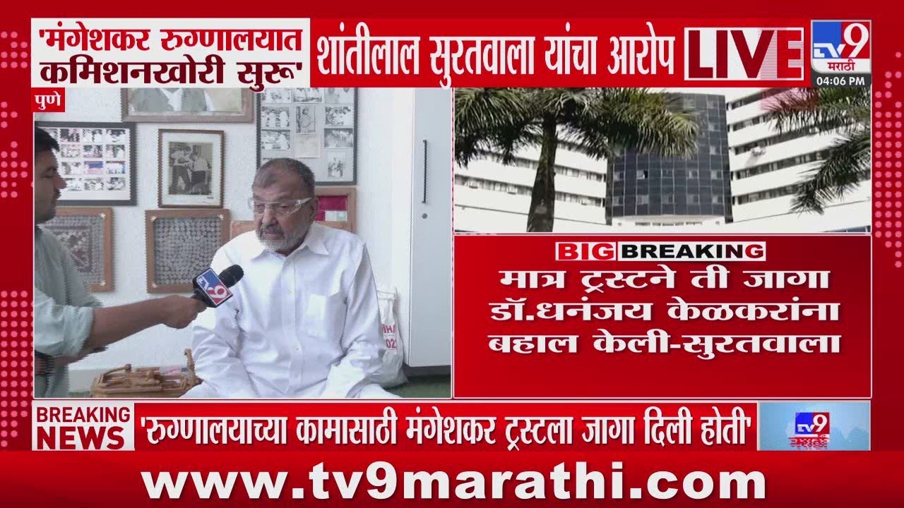 Pune | 'मंगेशकर रुग्णालयात कमिशनखोरी सुरु', शांतीलाल सुरतवाला यांचा आरोप