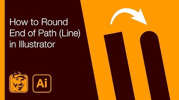 How to Round End of Path (Line) in Illustrator