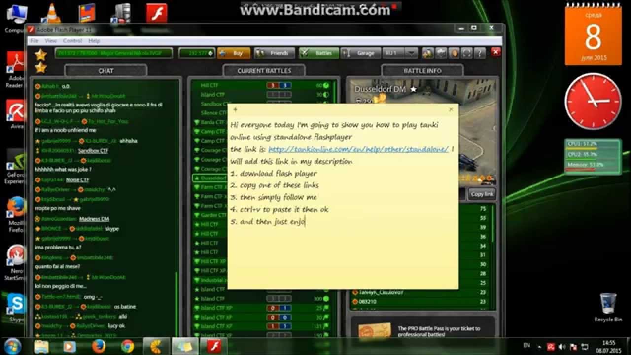 How To Play Tanki Online Using Standalone Flash Player Youtube
