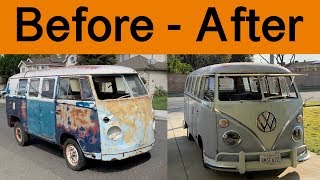 50 year old Rusty VW BUS Revival  Electric Conversion