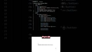 How to create a calculator using HTML css and JavaScript | part 05  #technology #htmlcss