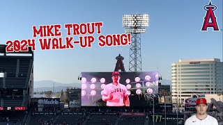 2024 MIKE TROUT LIVE WALKUP SONG #1! | 2024 Angels Baseball