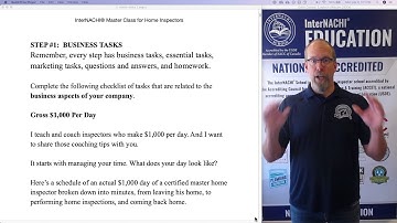 Make $1,000 Per Day: Step #1 of the Master Class for Home Inspectors