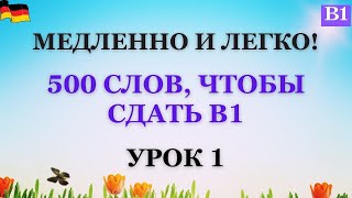 Урок 1 | В1 | Медленно и легко! Практикуем слова В1!