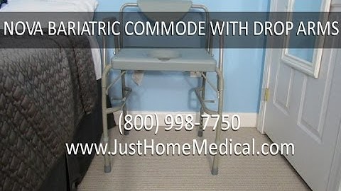 Just Home Medical: Nova Bariatric Commode with Drop-Arm and Extra-Wide Seat