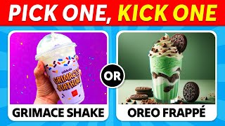 Pick One Kick One DRINKS Edition 🥤🧃 | 100 Questions