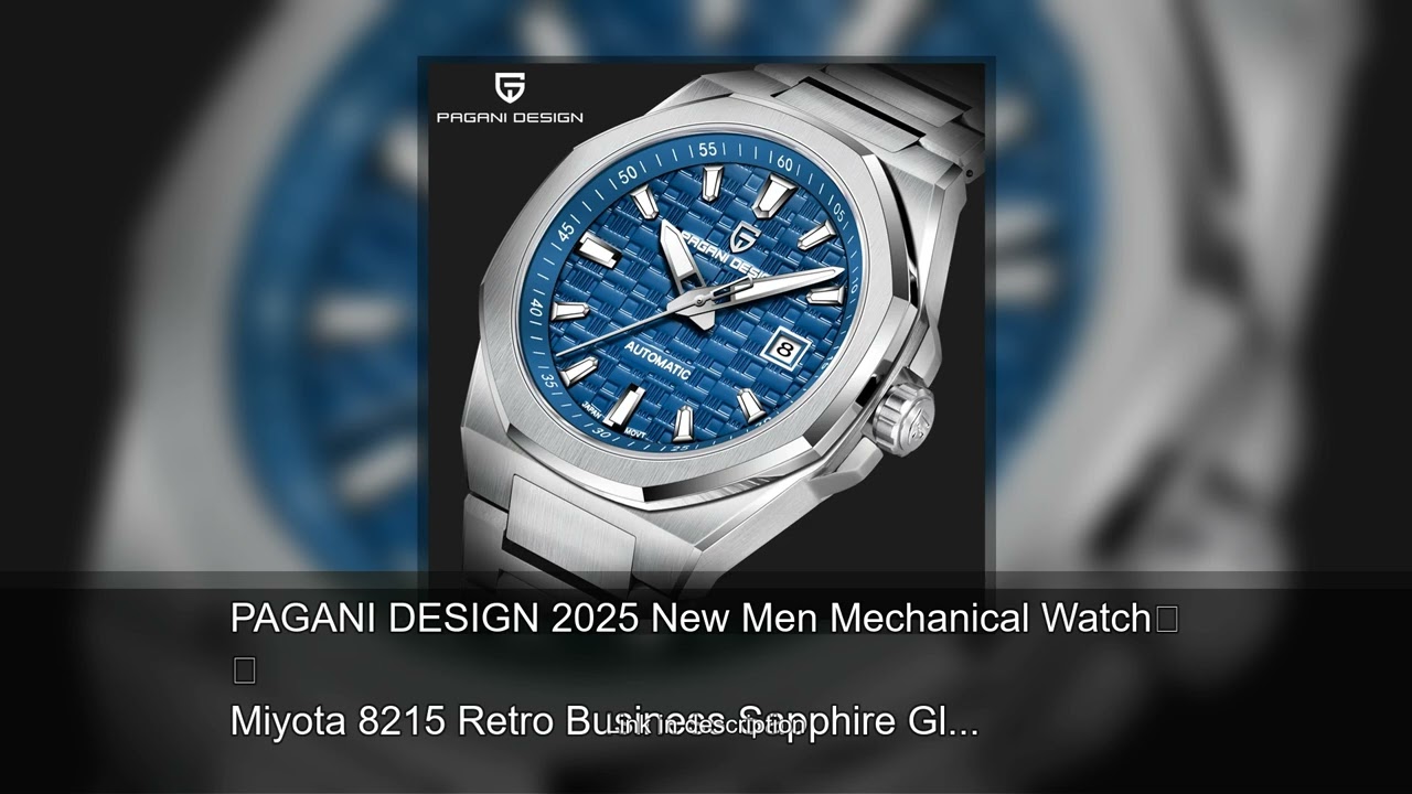 PAGANI DESIGN 2025 New Men Mechanical Watch Miyota 8215 Retro Business Sapphire Glass Luminous