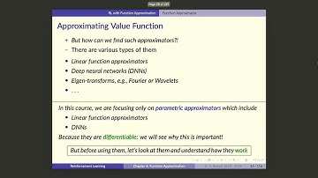 UofT RL Course - Lecture 35: Using Function Approximation in RL