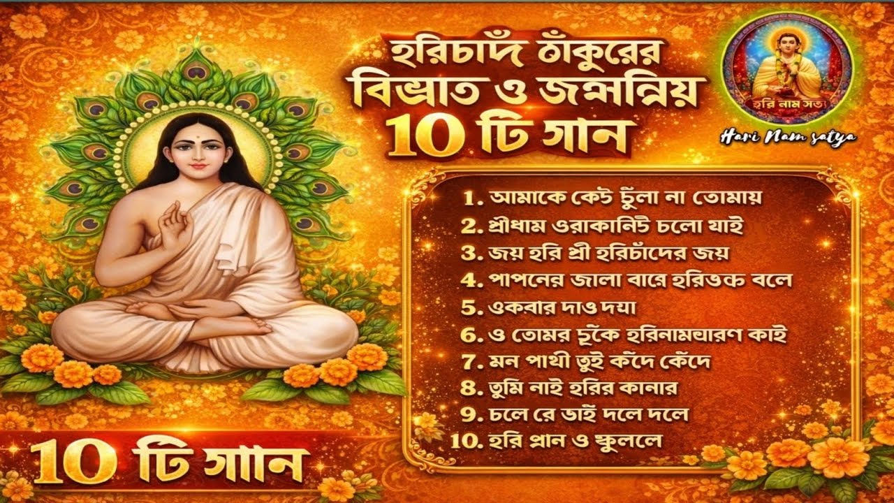 হরিচাঁদ ঠাকুরের বিখ্যাত জনপ্রিয় দশটি গান||Harichand Thakurer Bikhyato Jonopriyo ১০Gaan||