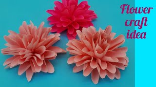 DIY flower Craft idea/Easy flower craft with paper 😍❣️💞