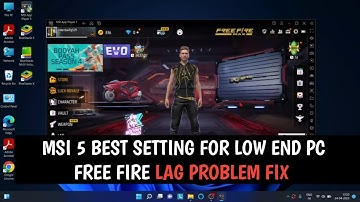 MSI 5 - FREE FIRE LAG PROBLEM FIX 4GB /8GB RAM