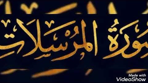 تلاوة عطرة... سورة المرسلات... الشيخ أبو أنس شمس الدين خلف الله... حفظه الله