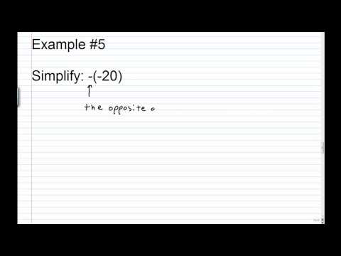 How to Find the Opposite of a Number