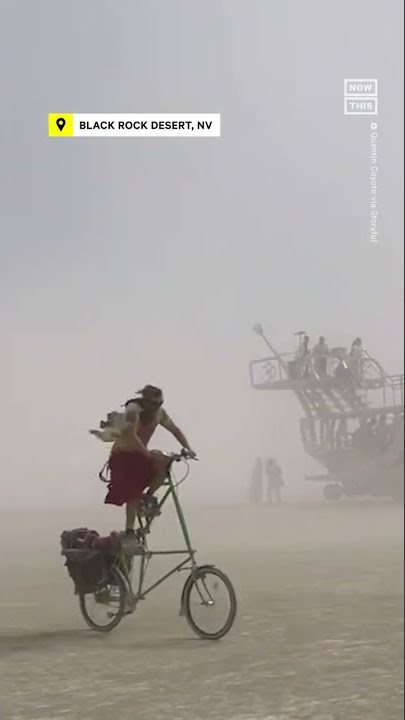 Footage Shows Dust Storms at Burning Man Festival