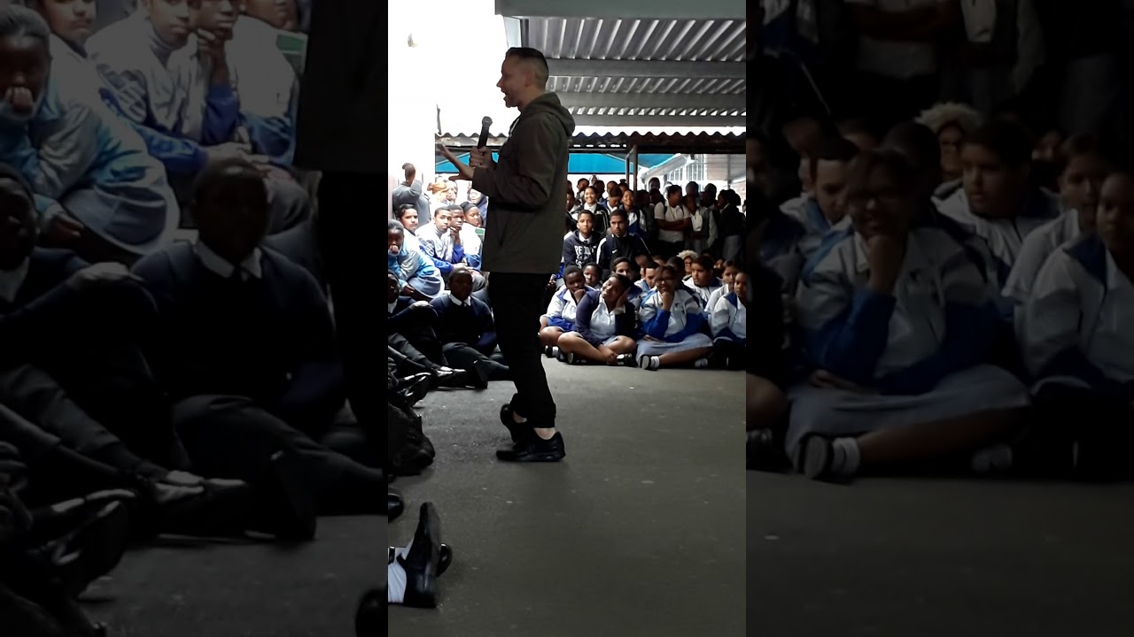 Donovan Goliath inspires pupils of Umbilo Secondary