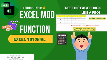 MOD Function in Excel Explained! 🔢 | Find Remainder & More in Seconds! || Excel for Beginners #excel