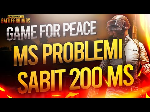 ÇİN PUBG (Game For Peace) MS Problemi %100 Çözüm sabit 200 MS