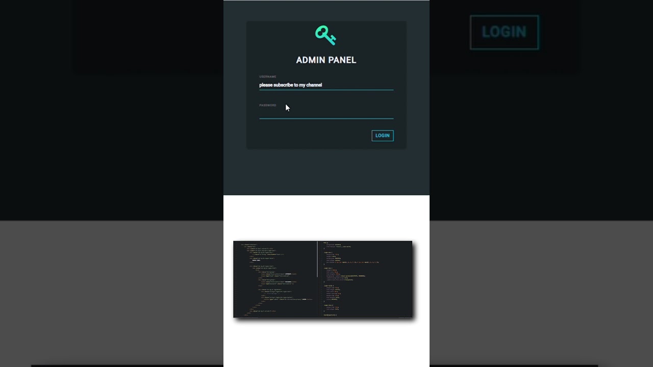 🔐Clean & simple login form built with pure HTML and CSS 