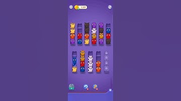 kitty sort level 14 #shorts #kittysort #gameplay #satisfying #puzzlegame #mobilegaming