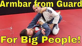Armbar from Guard for Bigger Slower People (Be Tighter)
