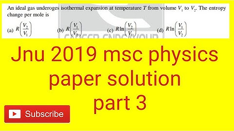 #jnu 2019 msc physics paper solution part 3 #jun #msc physics