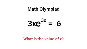 How to Solve Exponential Equations Using The Lambert W Function #matholympiad