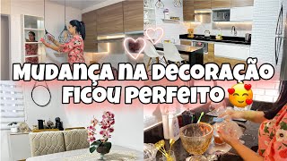 FAXINA COMPLETA E PESADONA| MUDANÇA NA DECORAÇÃO| FICOU LINDA#FAXINA#DECORAÇÃO