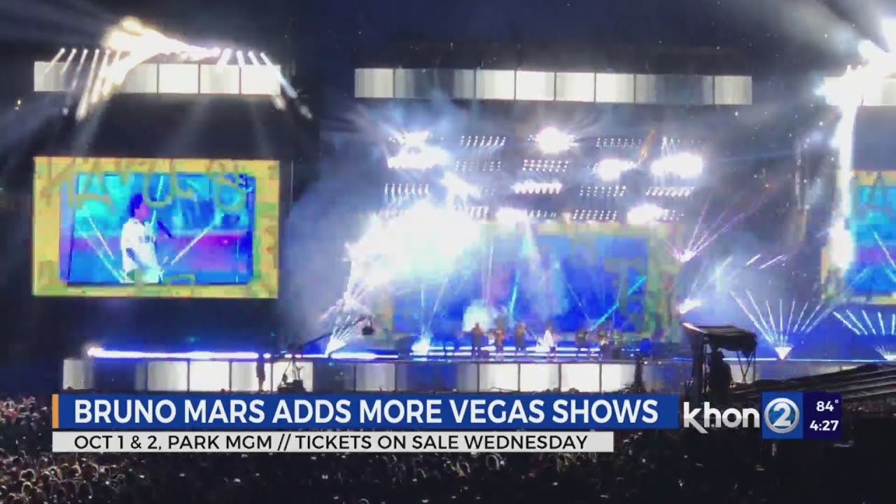 Bruno Mars adds more Las Vegas shows; tickets go on sale this week