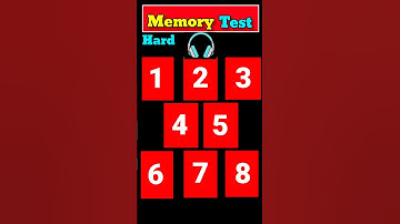 Memory Test: Memory Test Puzzle | Test Your IQ #2 #shorts #iqtest