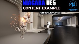 Niagara system content example on unreal engine 5