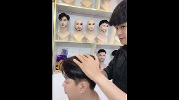 Trung niên vẫn lịch lãm 😎 Mái giả phủ đỉnh giúp che hói gọn gàng, trẻ ra vài tuổi ngay.