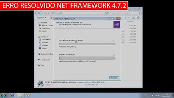 Net Framework Windows 7 - instalação malsucedida - resolvido