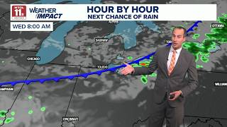 Humidity increasing light rainfall some storms possible through Wednesday WTOL 11 Weather