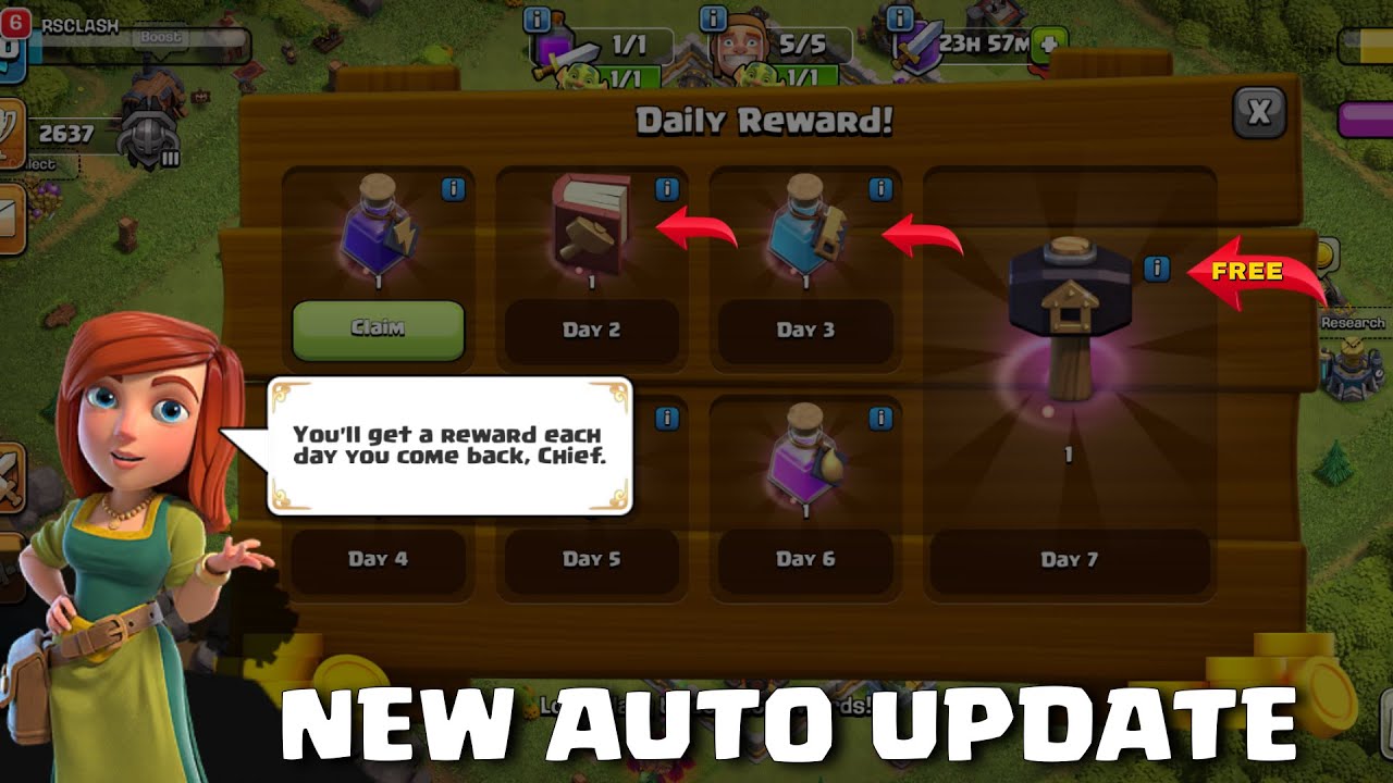 New Update : Automatically Upgrade Village To Max Without Play With