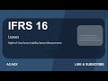 IFRS 16 Lease Accounting (ACCA FR/SBR) | ROU Asset + Liability + Journal Entries