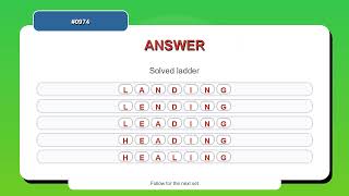 Word Ladder Challenge #0974 | 10 Word Ladder Practice Puzzles screenshot 5