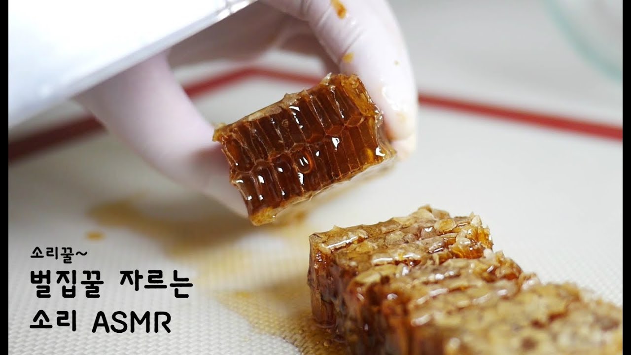 팅글폭발 🐝 벌집꿀 자르는 소리 ASMR | 한세