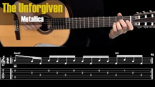 PDF Sample The Unforgiven - Metallica. Fingerstyle Guitar guitar tab & chords by My Guitar.