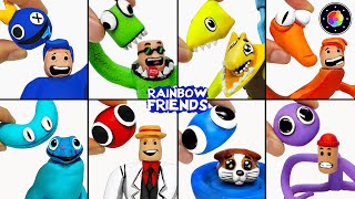 ESCULPIENDO ORIGENES de los RAINBOW FRIENDS! (Rainbow Friends 2) plastilina | PlastiVerse