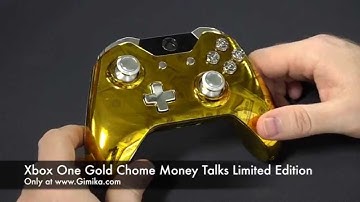 "GOLD" Xbox One Money Talks Custom Controller by Gimika.com