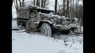 Halftrack M14 In The Snow