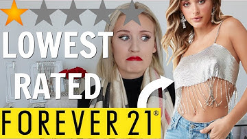 I BOUGHT THE LOWEST RATED ITEMS ON FOREVER 21