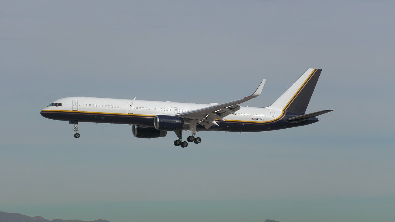 *Rare* US Department of Justice Boeing 757-223(N119NA) arriving at Las Vegas!
