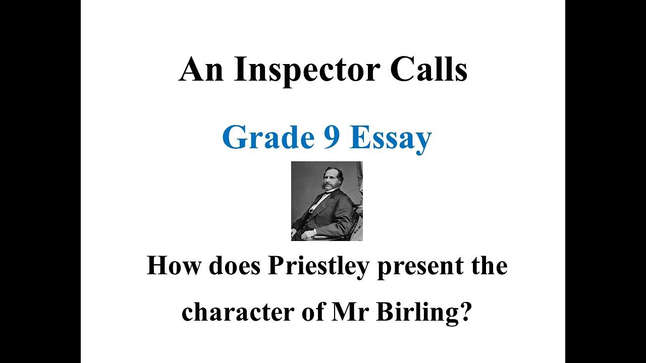 mr birling model essay